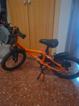 Bicicleta infantil 16 naranja
