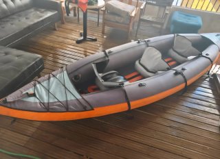 Kayak Hinchable ITWIT 3 Plazas Gris/Naranja