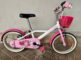 Bicicleta Btwin 16' rosa niña