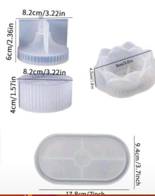 Juego de velas aromáticas de cemento