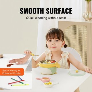 Conjunto de Mesa y 2 Sillas para Niños, Conjunto de Mesa y Silla para Niños, Mesa Multi-Actividad para Niños para Arte, Manualidades, Lectura, Aprendizaje
