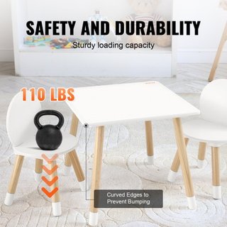 Conjunto de Mesa y 2 Sillas para Niños, Conjunto de Mesa y Silla para Niños, Mesa Multi-Actividad para Niños para Arte, Manualidades, Lectura, Aprendizaje