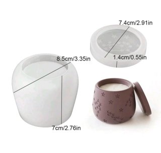 Vela aromática de cerámica blanca