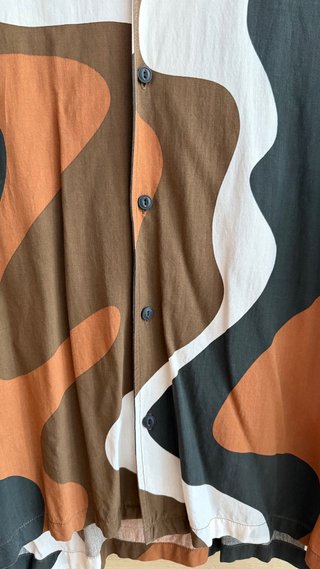 Camisa Pull&Bear M Estampado Abstracto