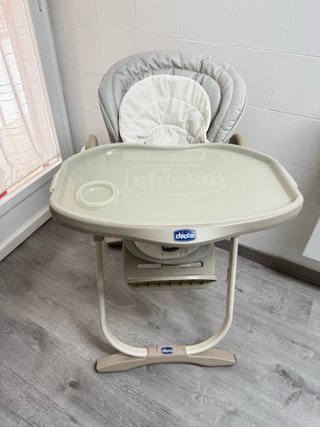 Trona Chicco gris y blanca