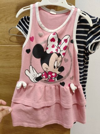 2 Vestidos Algodón Talla 2 Años