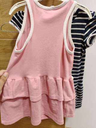 2 Vestidos Algodón Talla 2 Años