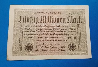 Lote 3 Billetes Históricos Alemania 1923  Weimar