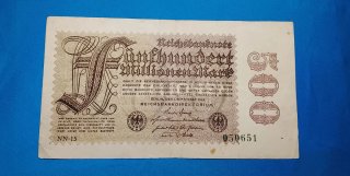 Lote 3 Billetes Históricos Alemania 1923  Weimar