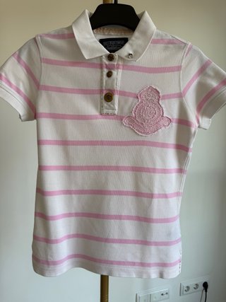 Polo Ralph Lauren Rayas Rosa TallaS Mujer100%algod