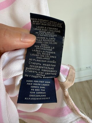 Polo Ralph Lauren Rayas Rosa TallaS Mujer100%algod