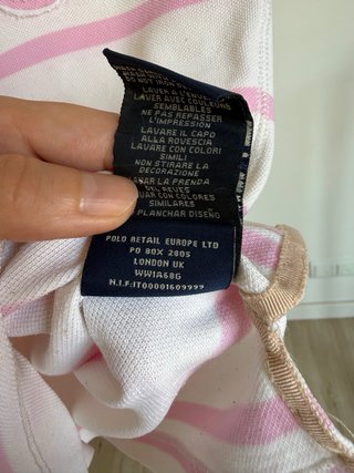 Polo Ralph Lauren Rayas Rosa TallaS Mujer100%algod
