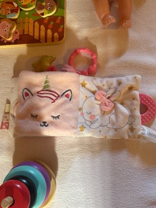 Lote Juguetes Bebé: Puzzle, Muñeca, Libro