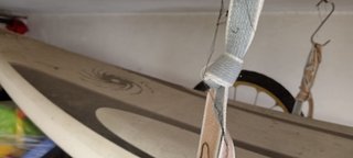 Tavola da windsurf Drops anni '80 con vele