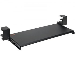 Soporte para Teclado de Escritorio, Bandeja de Teclado Deslizante con Montaje de C-Clamp Sin Taladro, Gran Cajón Deslizante de 26.8 x 11 pulgadas para Escribir en Casa, Trabajo de Oficina