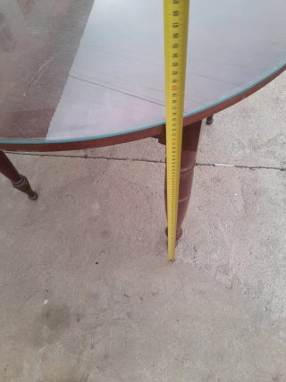 Mesa redonda madera masiza