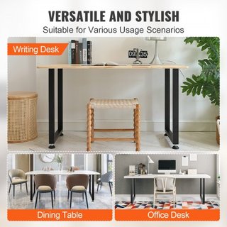 Patas de Muebles Ajustables de 711.2MM, Juego de 2 Patas de Mesa de Oficina de Acero Reforzado Cuadradas para Hacerlo Uno Mismo, Carga Máxima de 453.6KG Patas de Escritorio de Alta Resistencia, In...