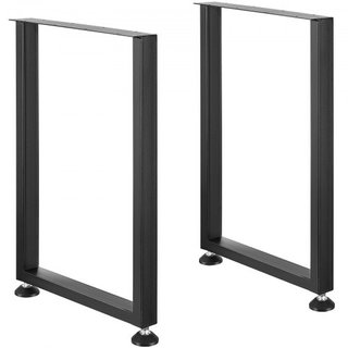 Patas de Muebles Ajustables de 711.2MM, Juego de 2 Patas de Mesa de Oficina de Acero Reforzado Cuadradas para Hacerlo Uno Mismo, Carga Máxima de 453.6KG Patas de Escritorio de Alta Resistencia, In...