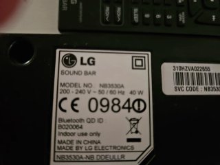 Barra de Sonido LG Negra