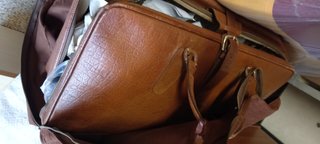 Valigia vintage pelle anni '60 rivestimento