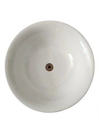 Fonte lavabo con bacinella da terra in ceramica