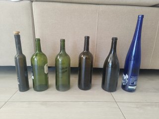 Bottiglie Magnum Vuote per Decorazione