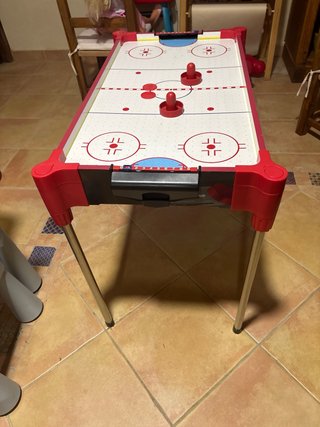 Futbolin y mesa de hockey de aire