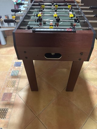 Futbolin y mesa de hockey de aire
