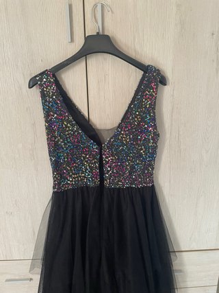 Vestido fiesta lentejuelas y tul