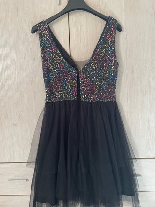 Vestido fiesta lentejuelas y tul