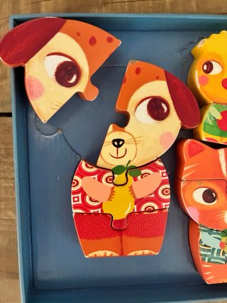 Puzzle madera Djeco Enzo & Co