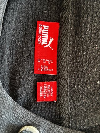 Sudadera Puma Negra con Logo