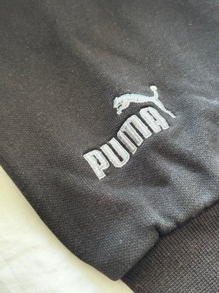 Sudadera Puma Negra con Logo