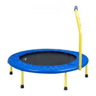Trampolín de 91.4 cm para Niños, Trampolines de 91.4 cm para Interiores/Exteriores para Niños Pequeños, Trampolín Mini Plegable con Mango de Espuma, Regalo de Cumpleaños Recreativo para Niños de 3...