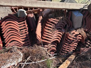 40 aprox Tejas de barro para tejado
