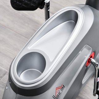 Cyclette De Casa Con 8 Niveles De Resistencia, Cyclette Horizontal Recumbent Con Ruedas, Monitor LCD Y Asiento Regulable, en Acero Y ABS, para Home Gym Casa, 122-137X62X103Cm