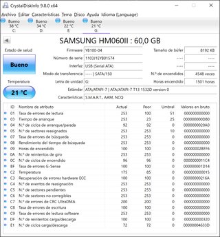 Disco Duro Samsung HM060II SATA 60GB