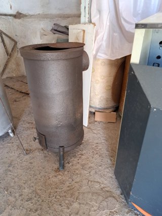 Estufa de leña de hierro