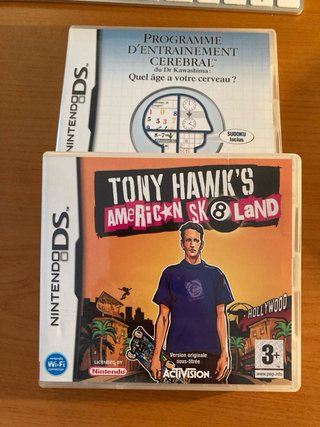 Brain Training  Tony hawk skateboard Nintendo ds