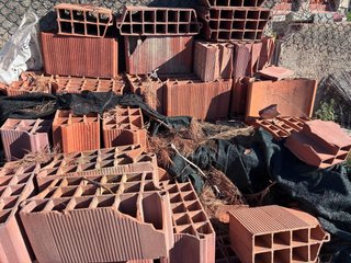 Lote ladrillos cerámicos obra