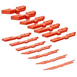 Barras de Configuración para Mesa de Router, 14 piezas, Juego de Bloques de Configuración de Aluminio de Precisión con Marcas de Tamaño Grabadas con Láser, Estuche de Almacenamiento, Medición de P...