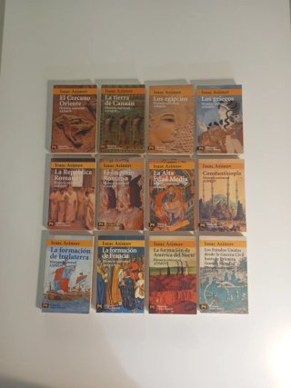 Colección HISTORIA UNIVERSAL Isaac Asimov 12 tomos