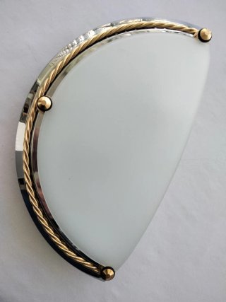 Aplique Cristalmet Vintage Dorado y Plateado