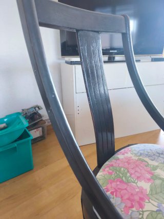 Mesa comedor extensible y 2 sillas