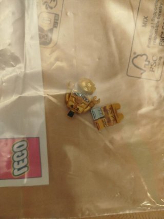 Mini figura LEGO C-3PO doble molde nunca montado