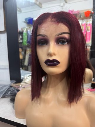 Peluca vietnam morada/roja