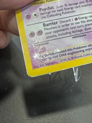 Mewtwo 10/102 TCG Base Set Holo 1999 Eng