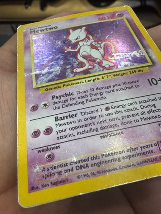 Mewtwo 10/102 TCG Base Set Holo 1999 Eng