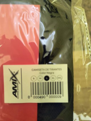 Camiseta tirantes AMIX hombre negra