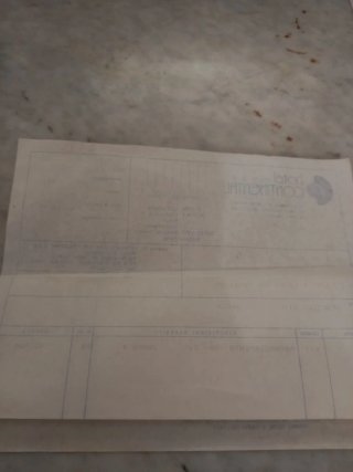 Fattura Hotel Continental 1991